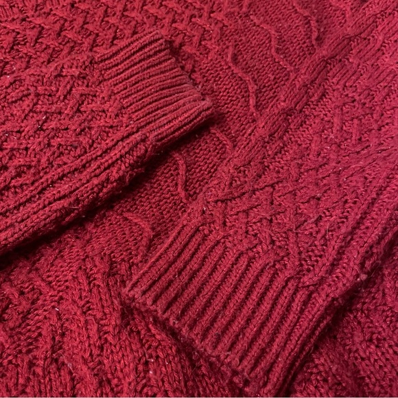 Mossimo Supply Co. Red Sweater | Size: M (Juniors) - Picture 3 of 4